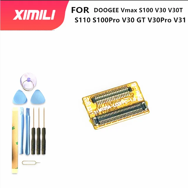 Do DOOGEE V max S100 V30 v30T S110 S100Pro V30 GT V30Pro V31 Adapter ekranu wyświetlacza Elastyczny kabel Naprawa Akcesoria zamienne