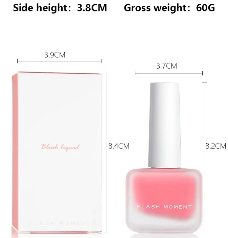 Darmowa Wysyłka Nawilżający Płynny Róż do Policzków Wodoodporny Naturalny Rozświetlający Konturowanie Makijaż Efekt Efektownej Koloryzacji Pigment do Twarzy Róż Nowość