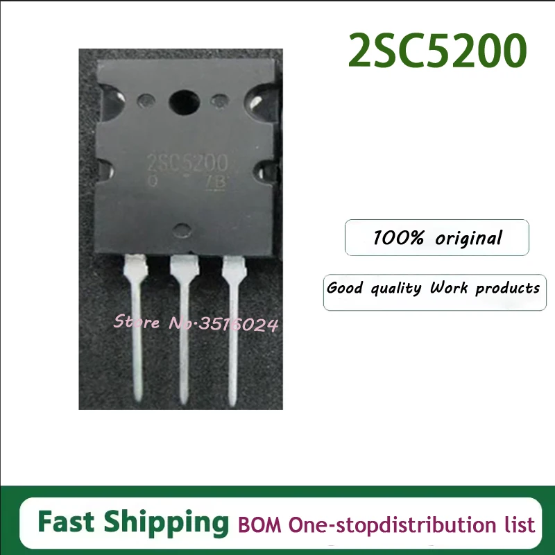 10PCS - 20PCS/LOT  100%  New 2SC5200 2SA1943 A1943 C5200  TO