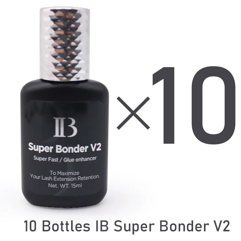 

10 Bottle IBeauty Super Bonder V2 Fast Fixing Agent Eyelashes Extensions 15ml Lash Glue Enhancer Korea IBeauty Adhesive Hardener