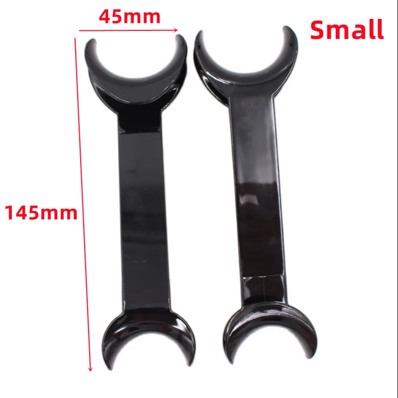 4pcs 2 Sizes Black Double head Lip Retractor Dental Intraoral Lip Cheek Retractor Dental Orthodontic Mouth Opener Dentist Tools