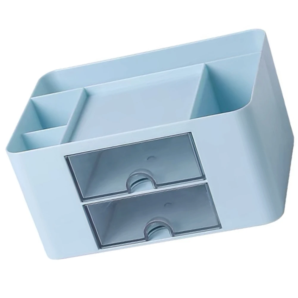 

Desk Drawer Storage Boxes Stationery Organizer Pink Plastic Desktop Office Countertop Student Bedroom Cosmetics Storage Case