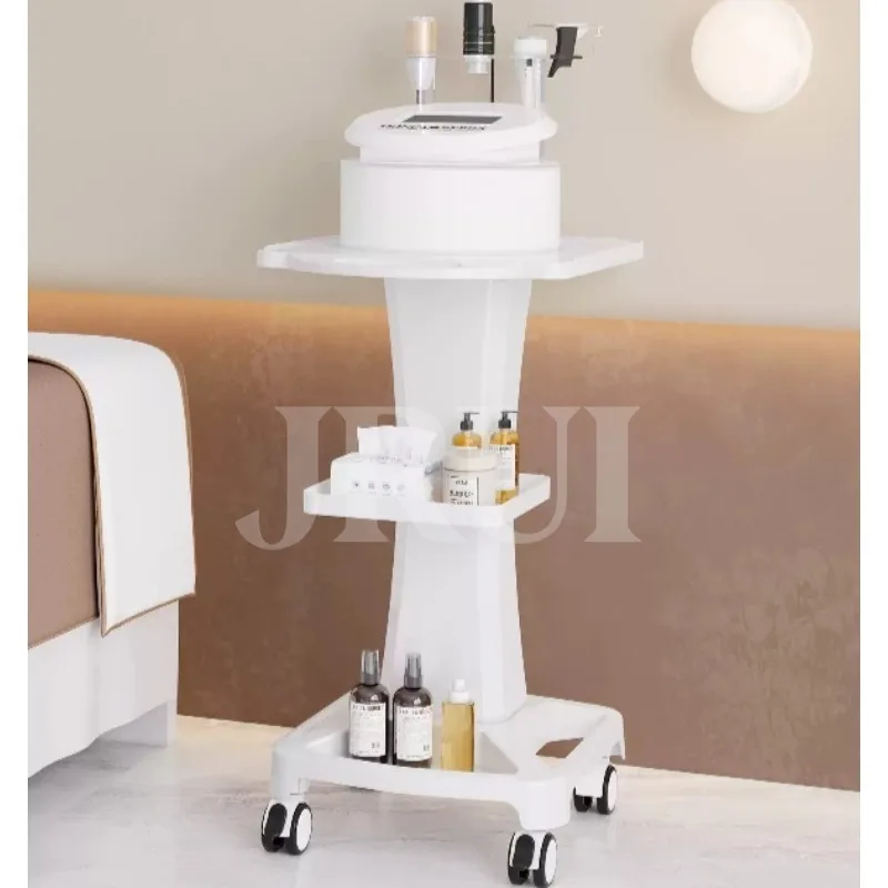 Multi-layer Mobile Beauty Storage Cart Thickened Design Special Base Desktop Skin Care Equipment Holder for Salon Use