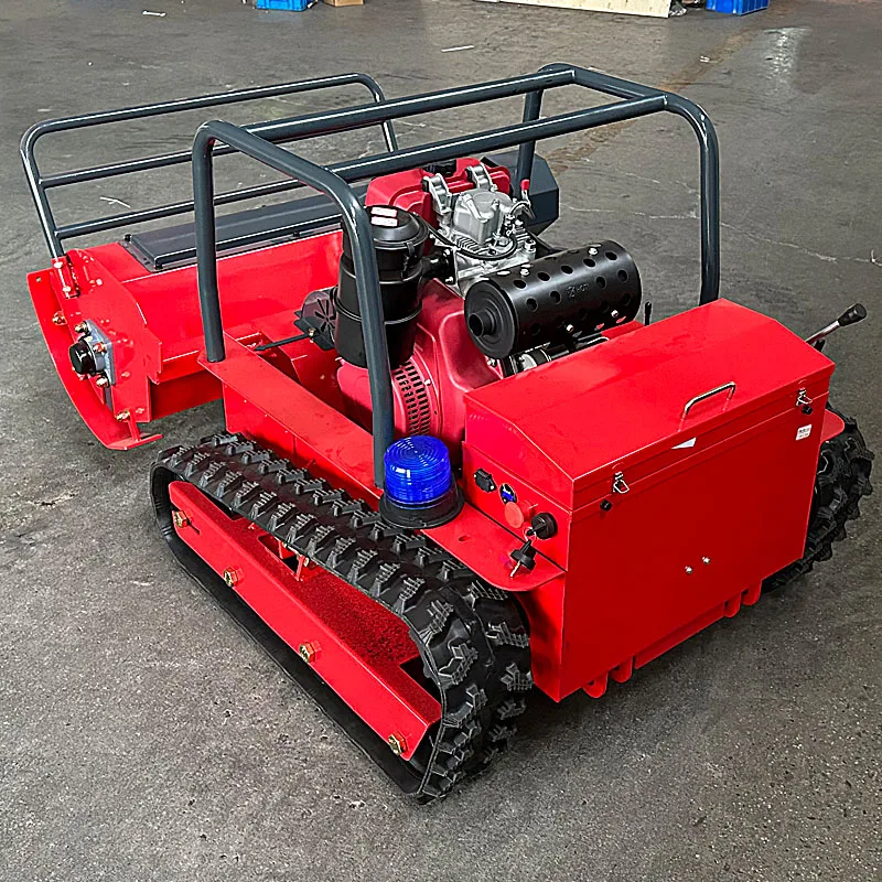 روبوت جزازة العشب اللاسلكي القابل للتخصيص لتشذيب الحدائق، سهل التشغيل، قص يعمل بالتحكم عن بعد، تتبع لجميع التضاريس.