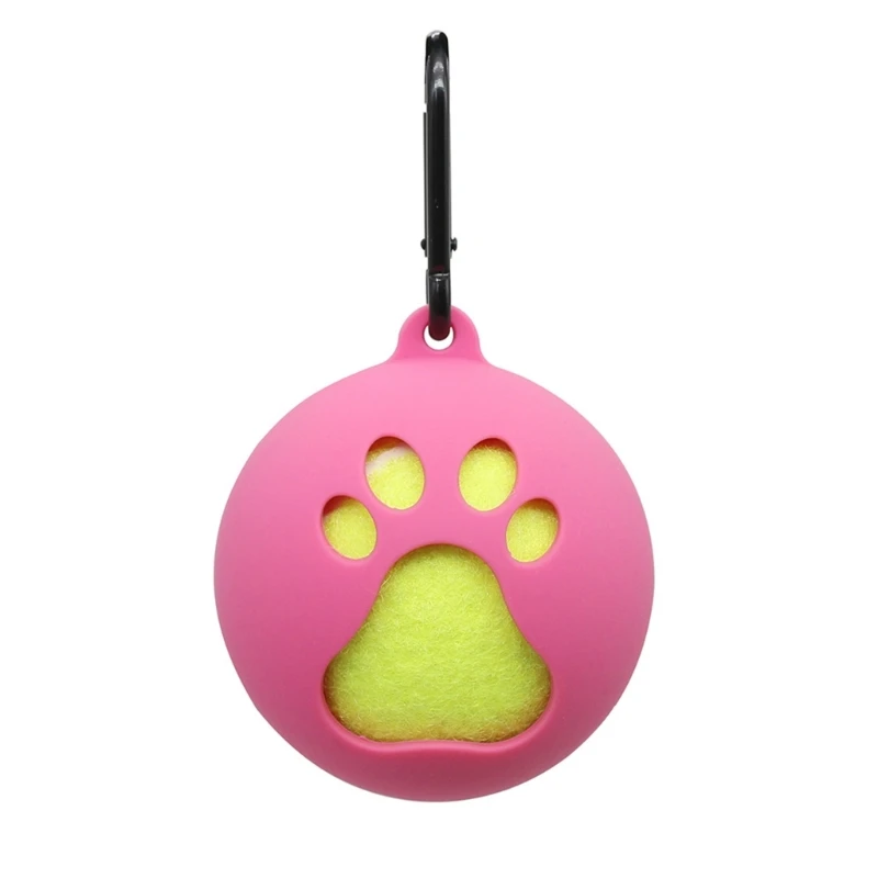 Standard Tennis Ball Holder with Carabiner Hands-Free Pet Ball Cover Holder