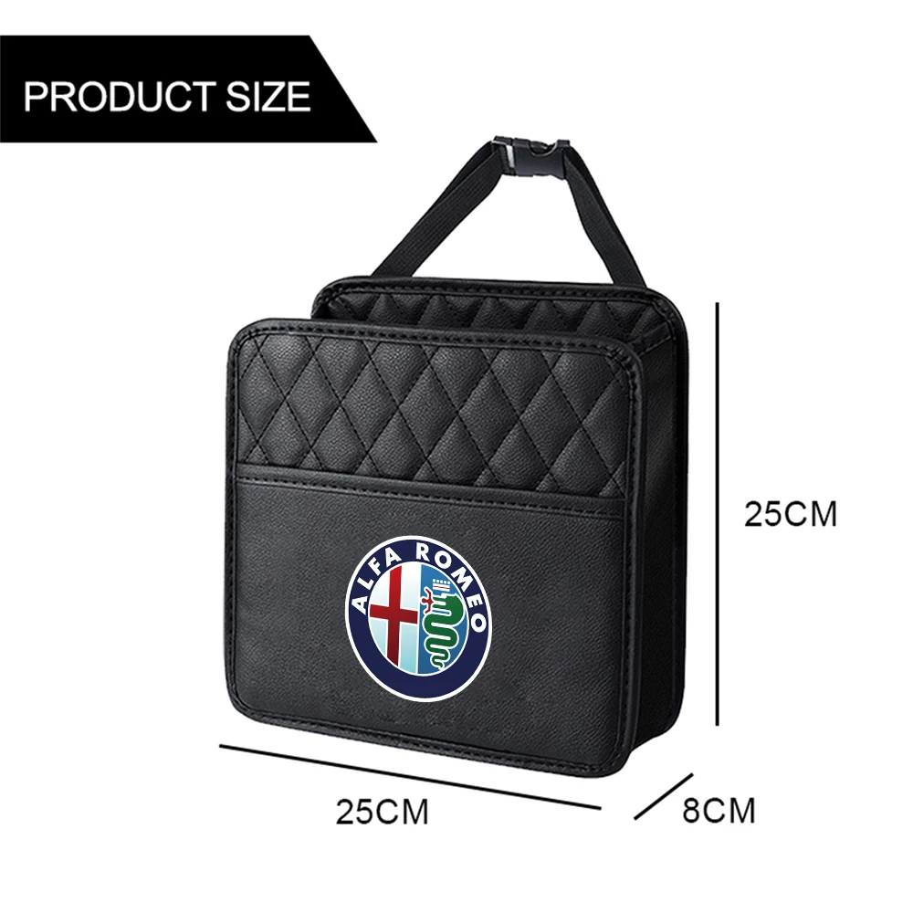 Multifunctional Car Seat Storage Bag Garbage Bag Storage Bag Suitable for Most Car Models For Alfa Romeo GT MITO Stelvio 147