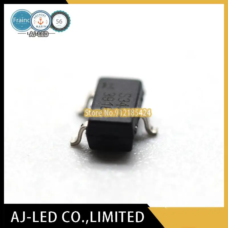 10pcs/lot SS343RT High Voltage Resistant Unipolar Hall Effect Magnetic Sensor Mark:S343R SOT23 new