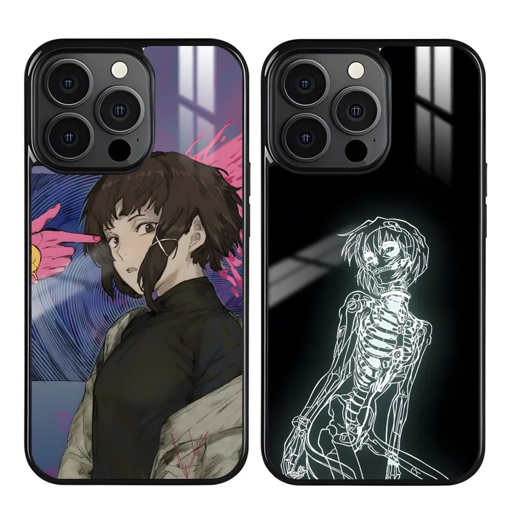 Anime Serial Experiments Lain Phone Case For iPhone 16 15 14 13 12 11 Pro Max Plus Mini Magnetic Magsafe Wireless Charging Cover