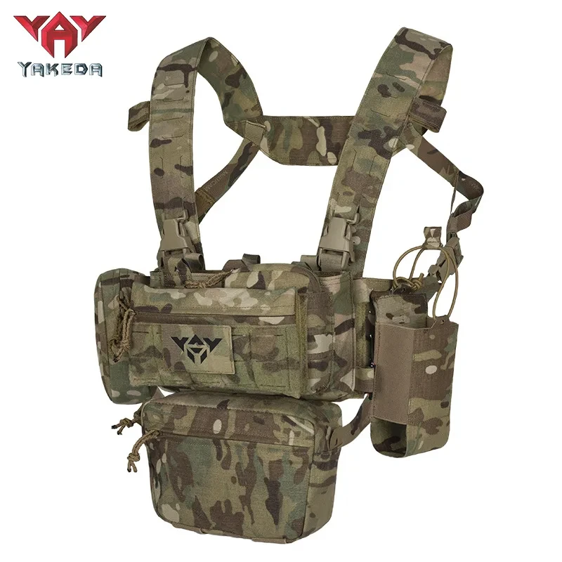 YAKEDA tactical chest equipment, 5.56/7.62 magazine pocket holder, pistol bag, wing bag, Molle Dangler bag