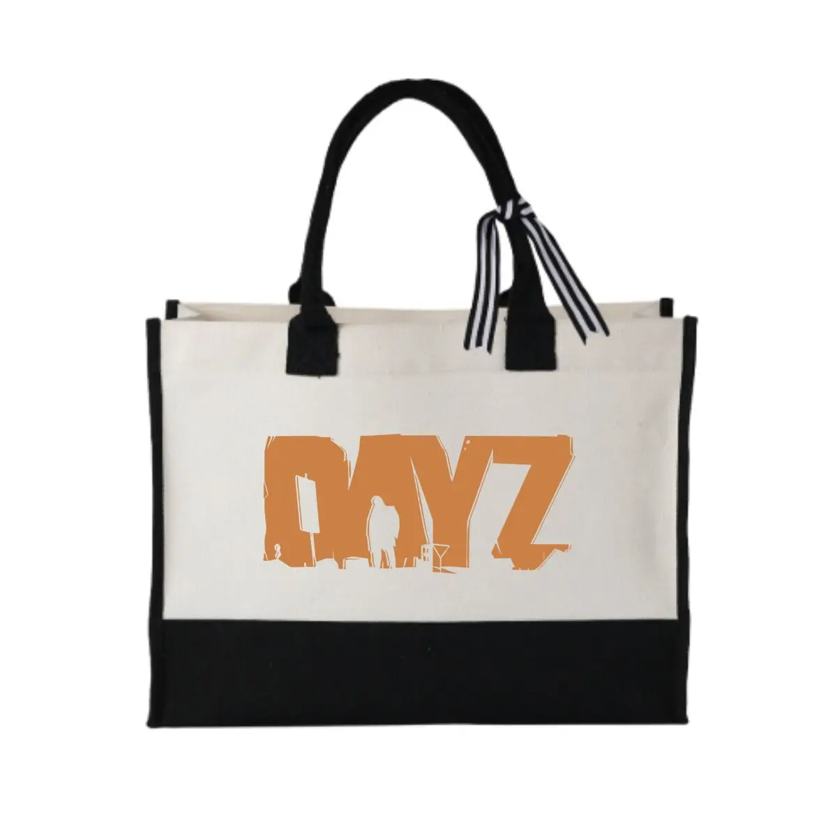 

Dayz Sign Marks Game Joy Classic Patchwork Canvas Reusable Tote for Gift Wrapping