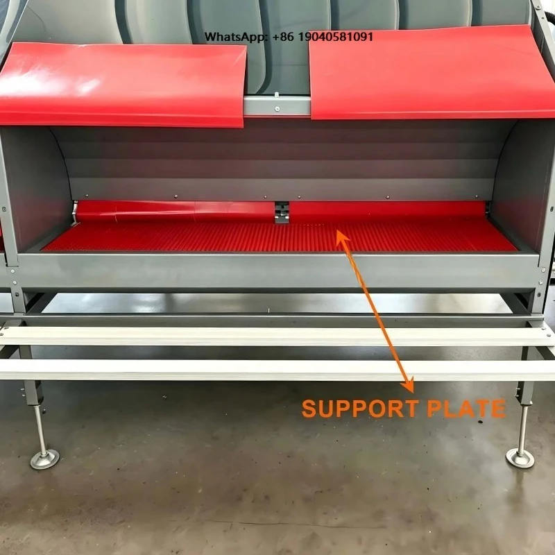 Automatic Nesting Boxes for Chickens Roll Away Auto Egg Collection with Floor Reared Laying Hens Poultry Farm Equipment