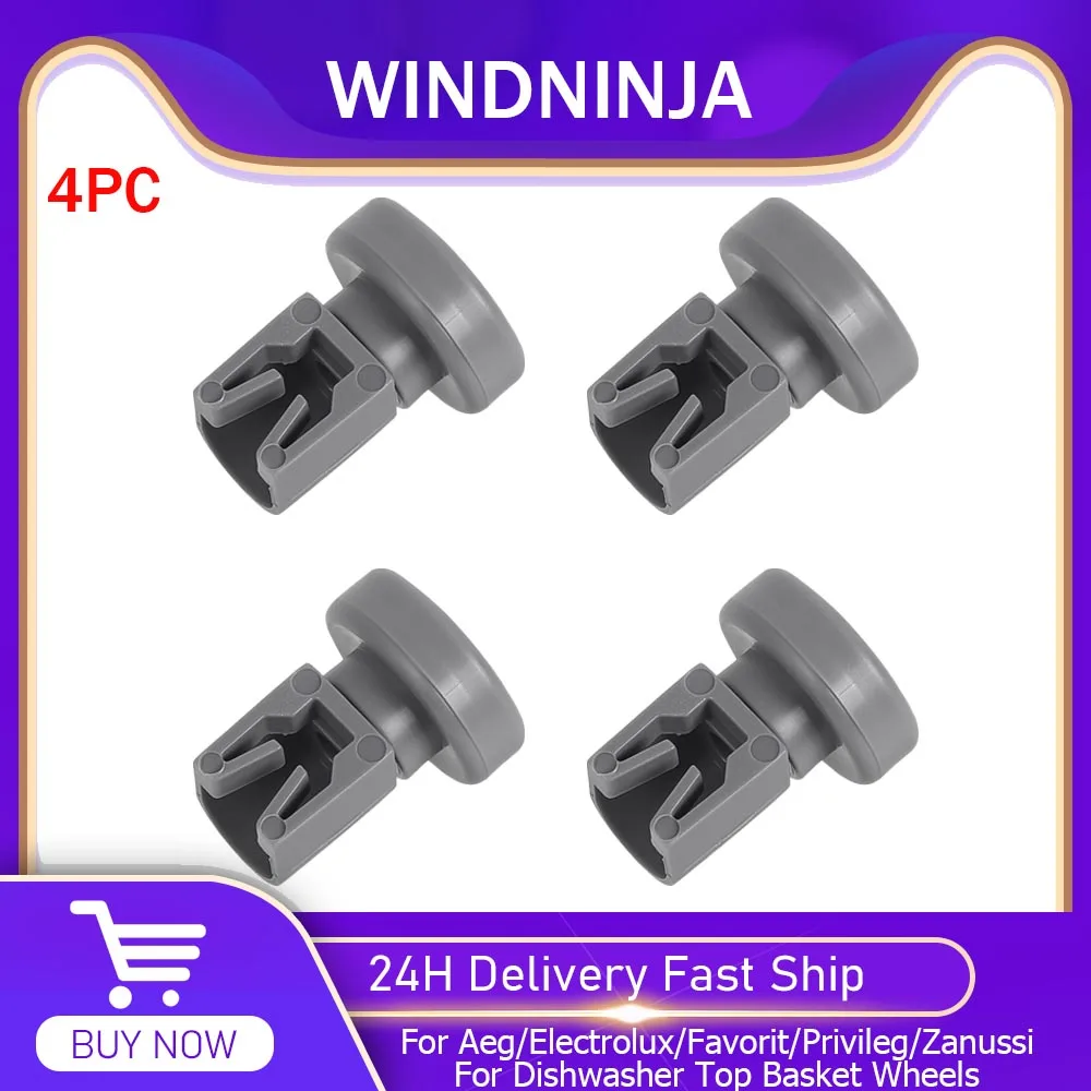 4 قطعة عجلة سلة غسالة الصحون العلوي لـ Aeg لإلكترولوكس/المفضل لـ Privileg/Zanussi غسالة الأطباق سلة مجموعات العجلات العلوية أجزاء