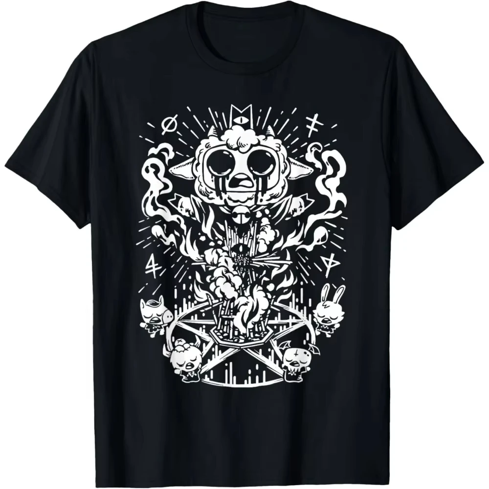 Nouveau T-shirt 2026 Cult The Lamb au design créatif pour homme, col rond, mode décontractée universelle, pour les passionnés de jeux, usage quotidien, été