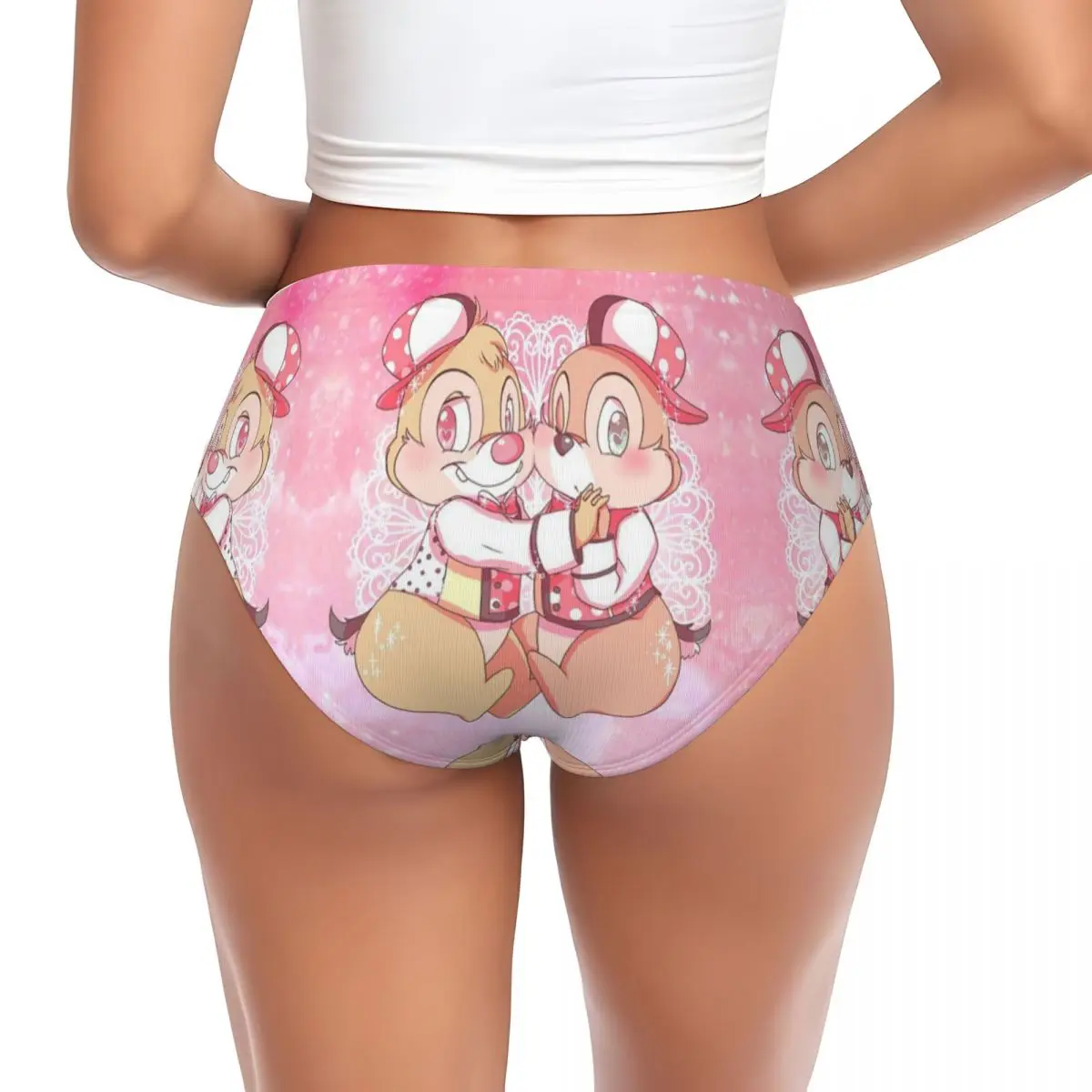 Chip Dale bragas personalizadas para mujer, ropa interior cómoda