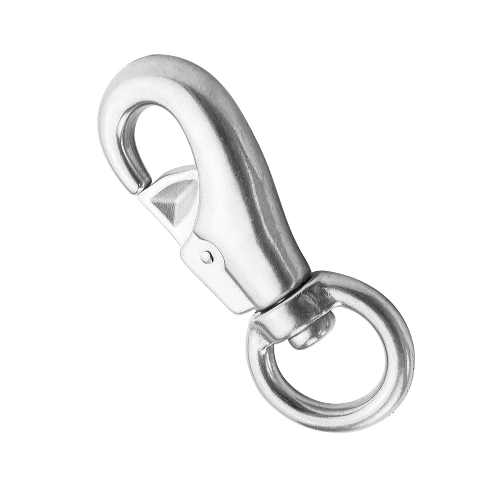 Swivel Snap Hook 4-inch 16mm Latch Heavy Duty Safe Rotary Shackle Surfing Fishing Boat Rigging Hardware Accessories