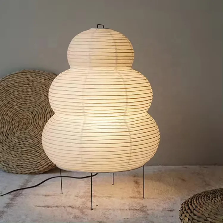 Reading lamp, paper lamp, rice paper decorative desk lamp, bedroom, bedside office, living room