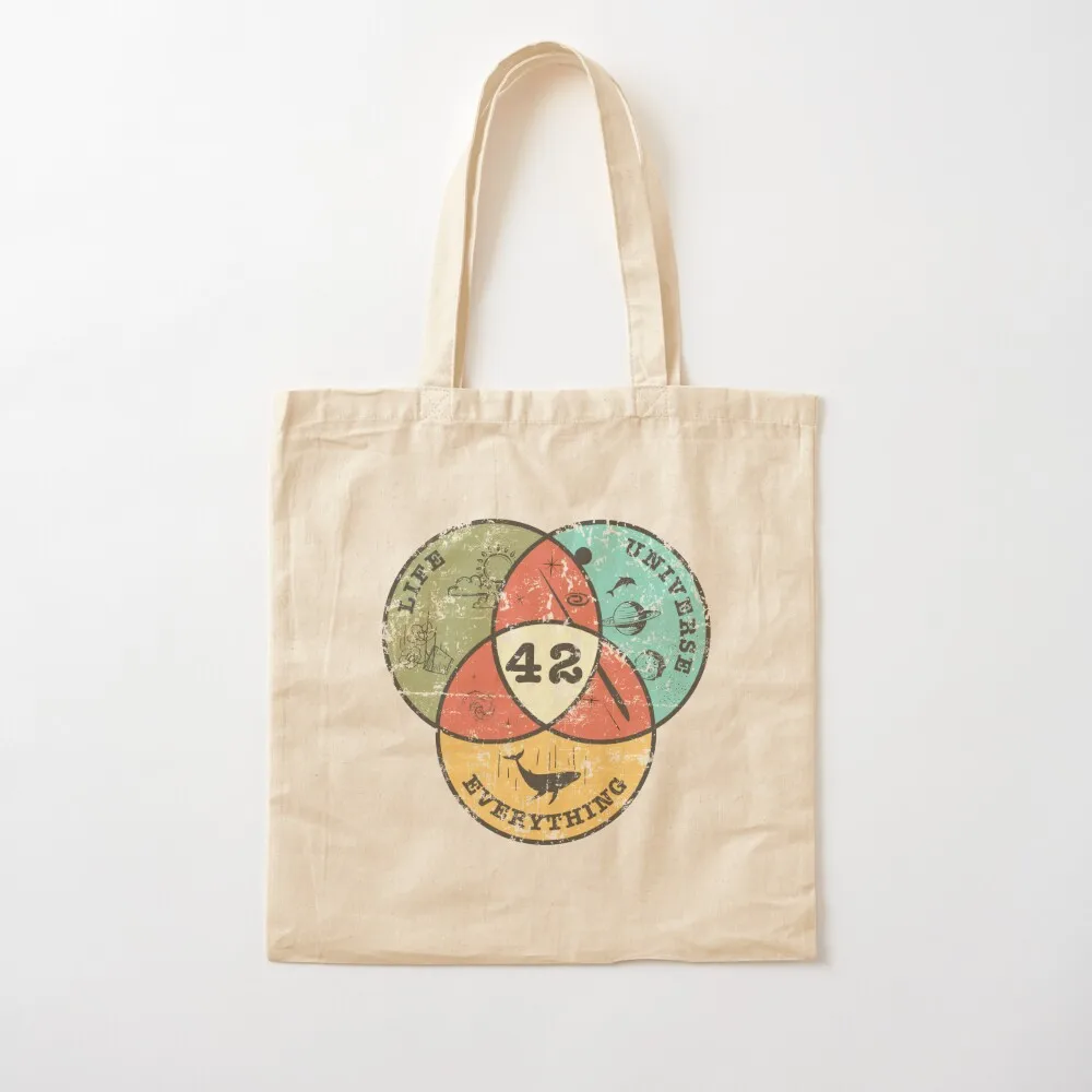 

Venn Diagram: Life, the Universe & Everything Tote Bag Gift bag university shopper bag Canvas Tote