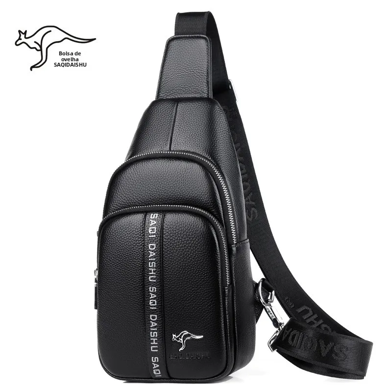 sachi-kangaroo-men's-genuine-leather-crossbody-briefcase-chest-bag-top-layer-cowhide-shoulder-bag-business-style