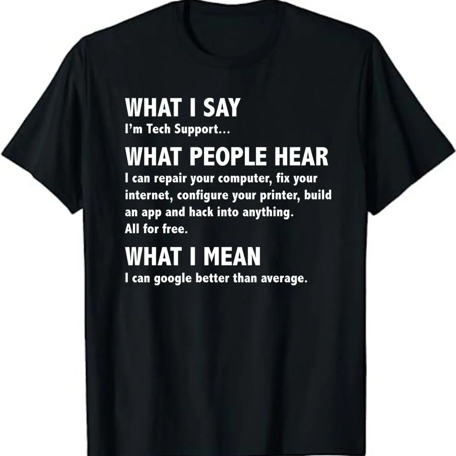 Lustiges Tech-Support-T-Shirt, Sysadmin, Geek, Nerd, Vintage, gewaschen, stilvoll, für Herren, lässig, vielseitig, atmungsaktiv, mit Grafik, weich, Unisex