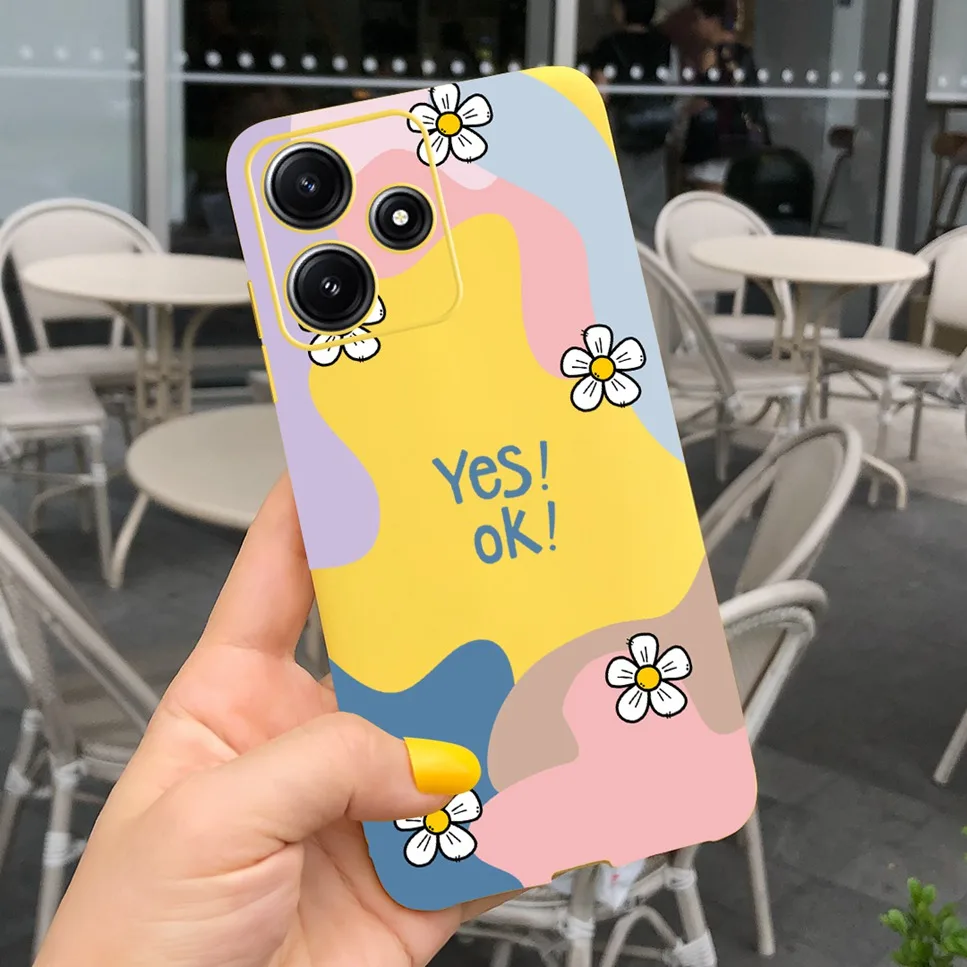 NEW Design For Cover Xiaomi Redmi 12 5G Case Cartoon Bumper Back Shockproof Soft TPU For Xiomi Redmi 12 4g Redmi12 Hongmi 12 Bag