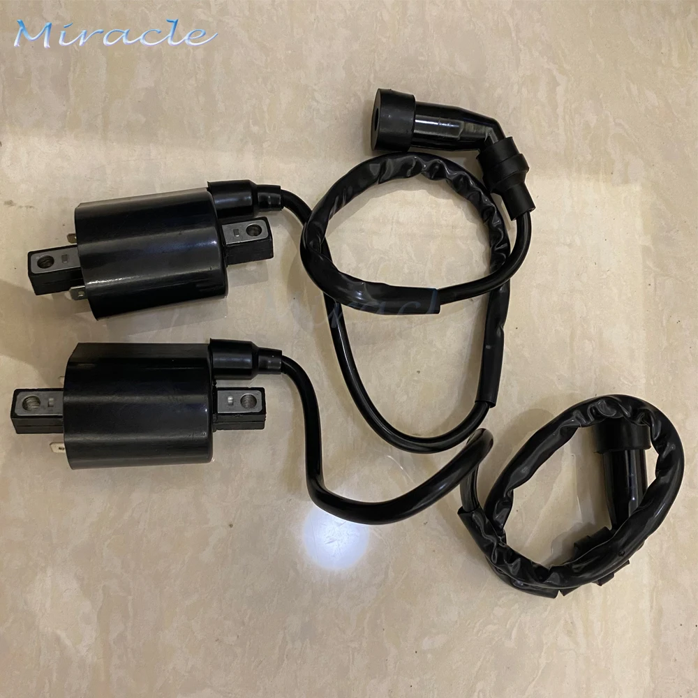 2 Pieces 99-09 OEM Yamah-a VSTAR 1100  New Front Ignition Coil 5EL-82320-00-00