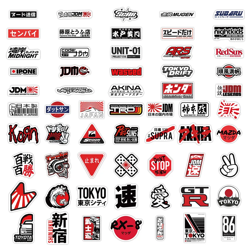 60PCS Neue Harajuku Stil Cartoon Aufkleber Japanischen Stil Dekoration DIY Koffer Kühlschrank Laptop Gitarre Auto Graffiti Aufkleber Spielzeug