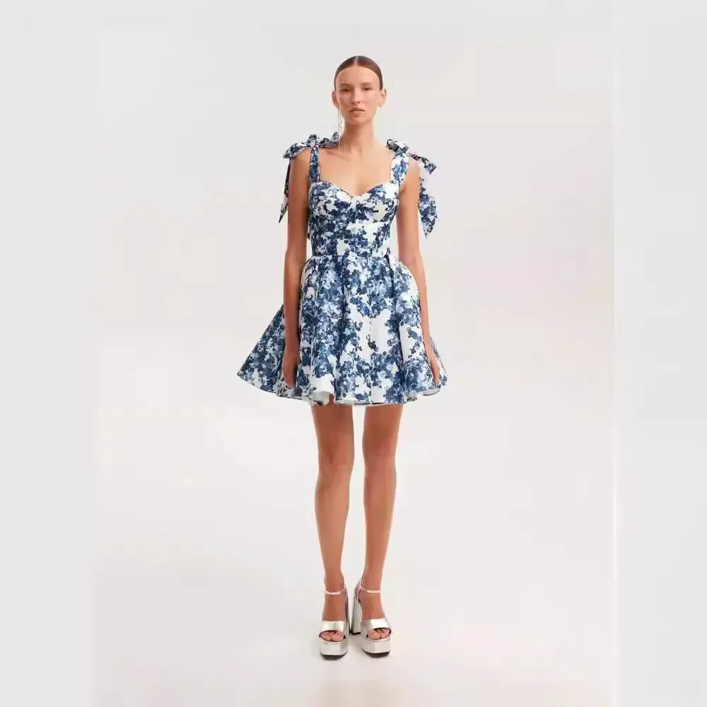 

Elegant Spring Summer Women Mini A-Line Skinny Elegant Corset Dress Evening Night Club Casual Birthday Party Holiday Dress