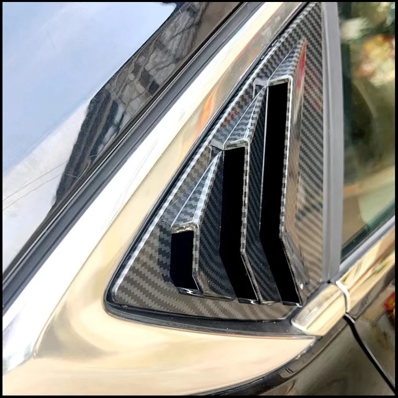 For Opel Insignia B 2017-2024 Sedan Rear Window Louver Vent Cover Trim Shutter Decorative Frame Car Styling Auto Accessories