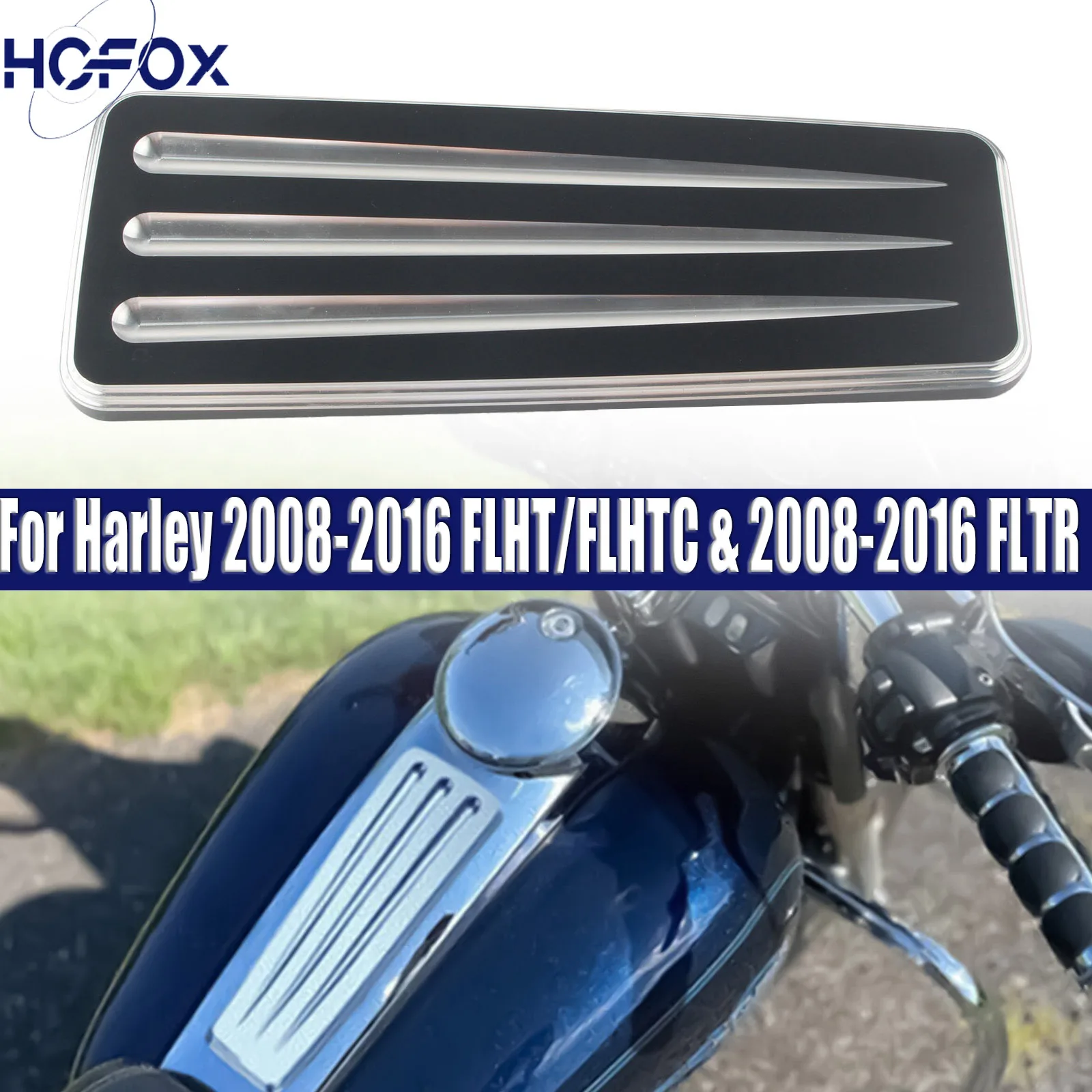 

For Harley 2008-2016 FLHT/FLHTC & 2008-2016 FLTR Lower Dash Extension Panel