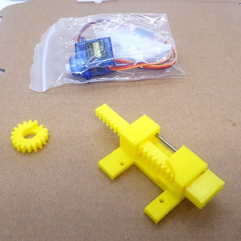 DIY 미니 서보 모터 텔레스코픽 잠금 기어 배치 및 드래그 텔레스코픽 로드, 9g