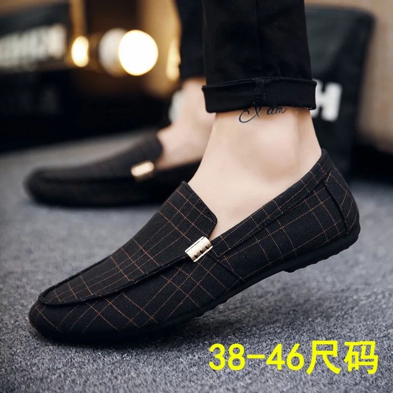 Men Loafers 2022 Spring Summer Men Shoes Casual Shoes Light Canvas Youth Shoes Men Breathable Fashion Flat Footwear