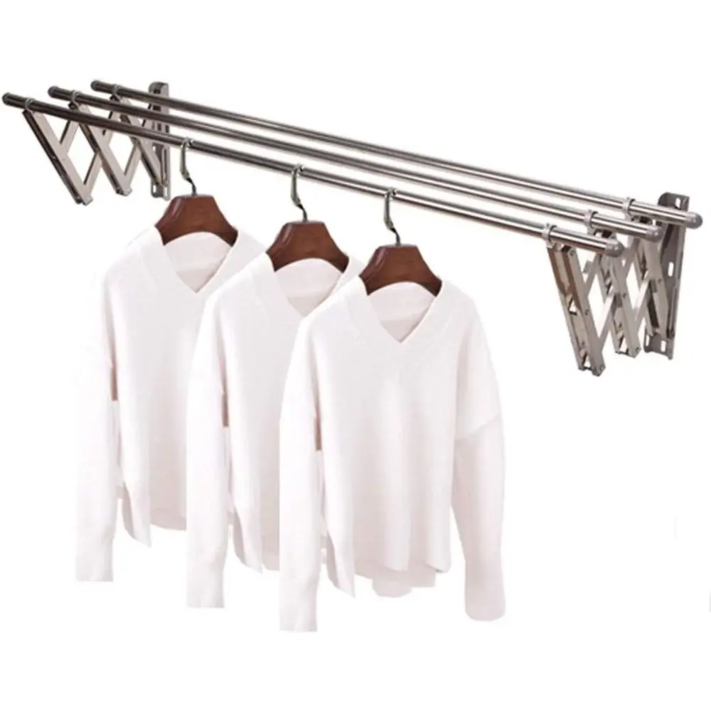 

Настенная сушилка для одежды: вешалка для белья в помещении и на открытом воздухе с вешалкой для полотенец для эффективной сушки одежды и полотенец