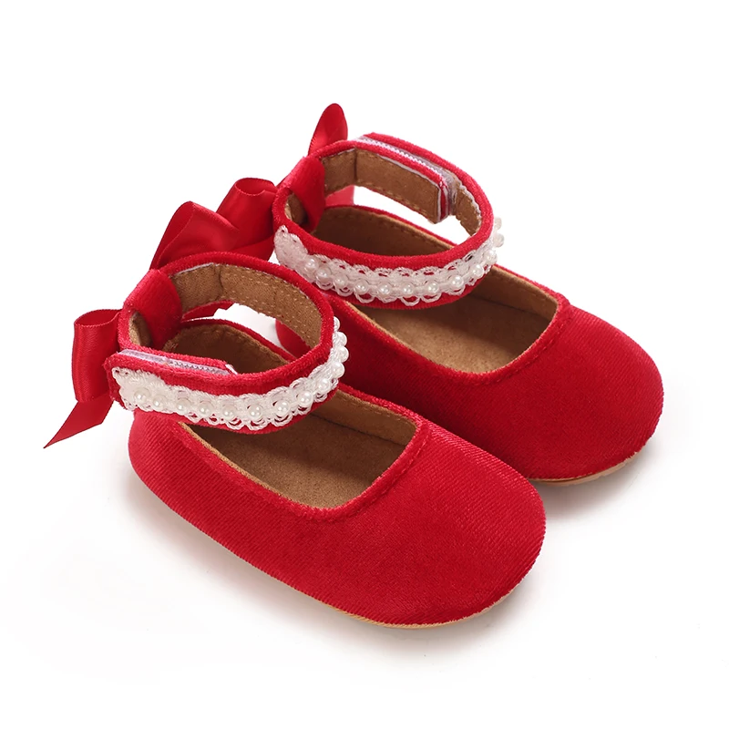 Mary Jane Flats für Kleinkinder, Mädchen, mit Schleife, rutschfeste, weiche Sohle, Prinzessinnen-Laufschuhe für Kleinkinder, Sneaker, Hochzeitskleid, Tanzschuhe – Detail 35