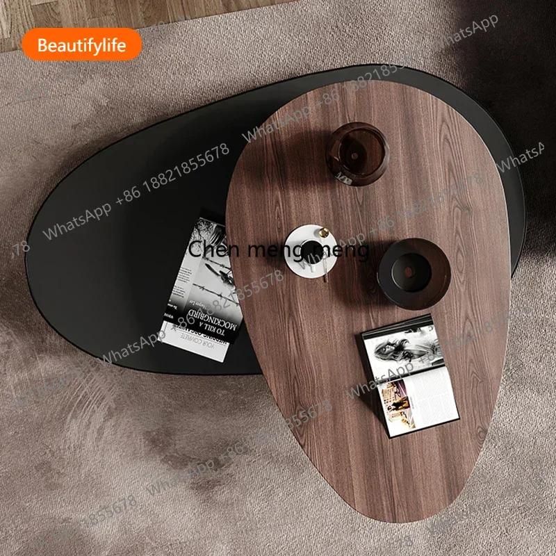 

Журнальный столик A44 Nordic Advanced: Итальянский люкс, оригинальный дизайн, деревянная мебель для гостиной, дизайнерский столик Salontafel