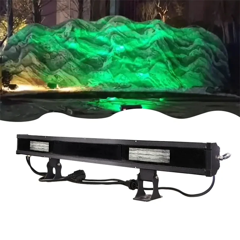 2 pieces RGBW Wave LED Wall Washer Light DMX512 IP65 Waterproof LED Linear Water Ripples Lamp