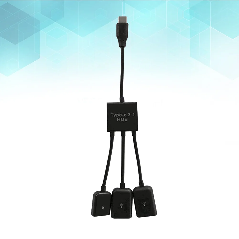 Adaptateur Usb C Type vers câble Otg, Hub de genre, hôte Ethernet, connecteur de charge multiple, un Point trois