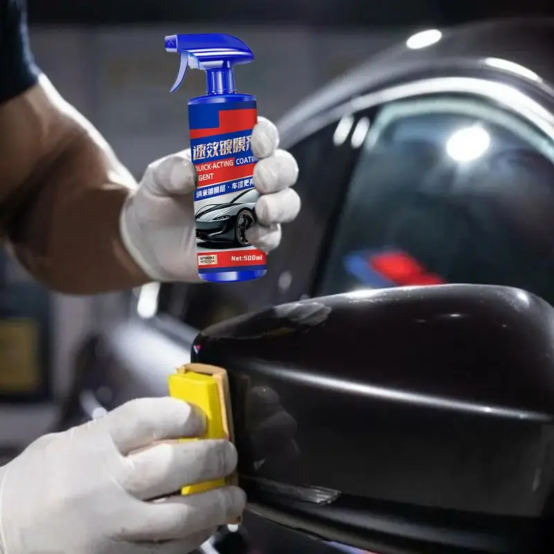 Car Coating Agent 500ml Car Wax Polish Spray Nano Coating Agent High Protection Easy Clean Fast-Acting Scratch Repair Coating