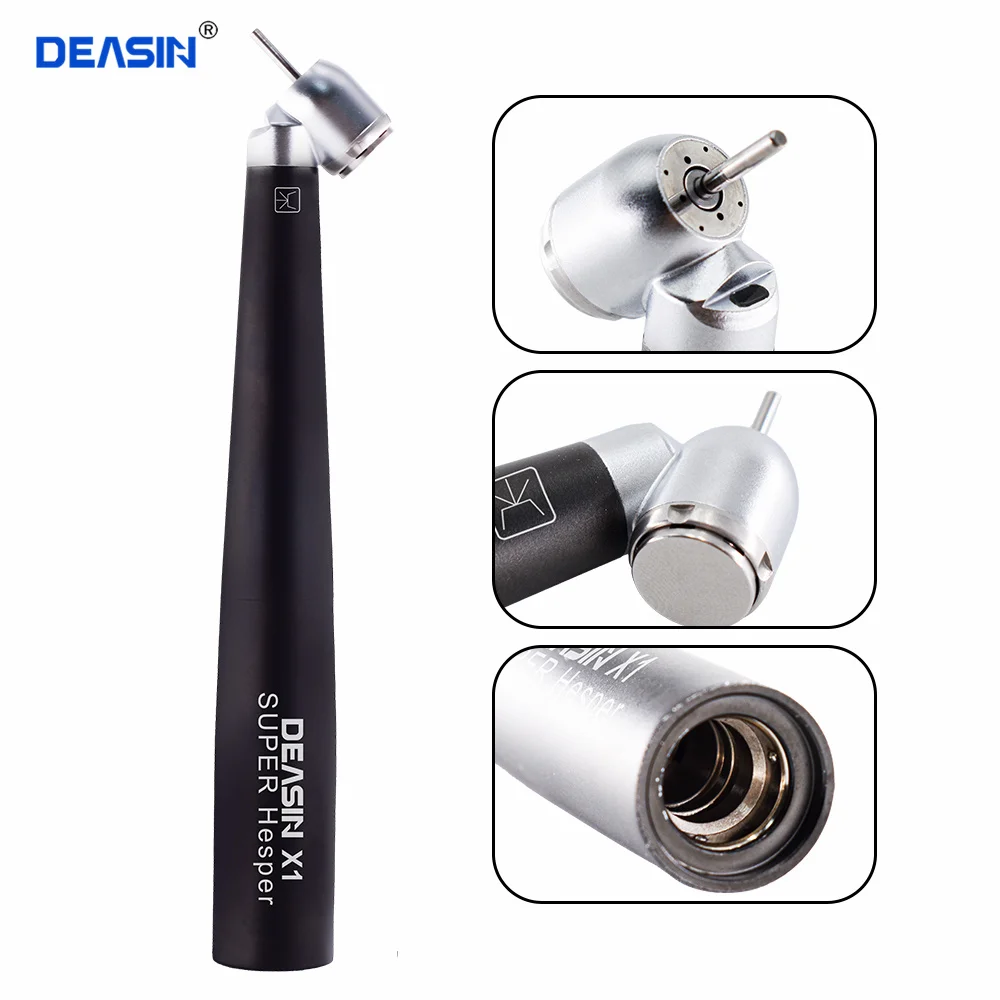 

Dental Surgery Handpiece 45 Degree Angle Head High Speed Steel Body Drill With Optic Fiber Compatible for KAVO Led Coupler