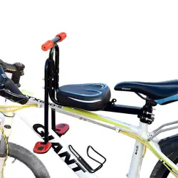 Mountain bike child seat bicycle baby seat boy and girl outdoor travel with child safety seat with armrests and pedals