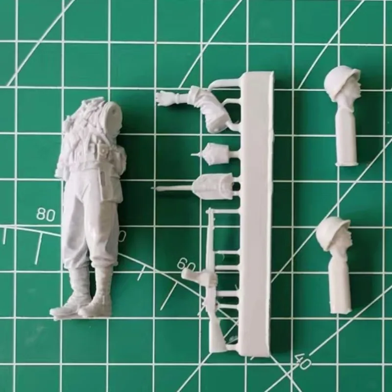 1/35 Bilancia Figura In Resina Modello Kit Storia Militare Hobby In Miniatura di Fanteria Americana Diorama Giocattoli Smontati e Non Verniciati