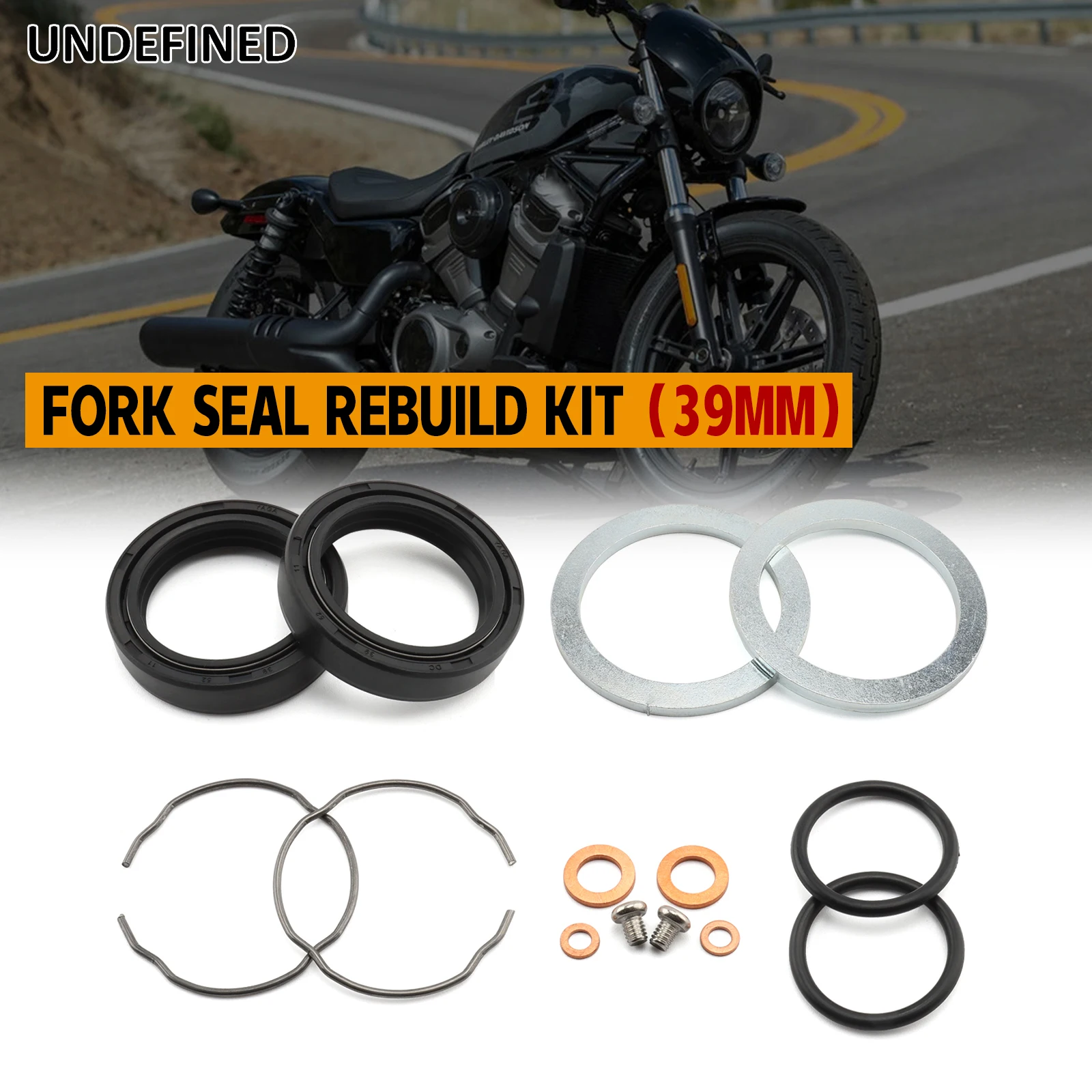 Zestaw do przebudowy uszczelki widelca 39MM 45378-87 do Harley Dyna Super Glide Low Rider FXR FXDB 1987-2005 Sportster XL 883 1200 1988-2024