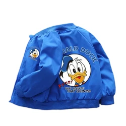 Kids Donald Duck Zipper Jacket for Baby Boys Girls Cosplay Sweatshirt Children Toddler Cartoon Windbreaker Outerwear Coats