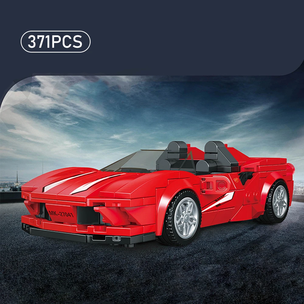 

Мини-конструктор MOC: Суперкар, сборная модель, маленькие кирпичики, креативный транспорт, коллекционный подарок