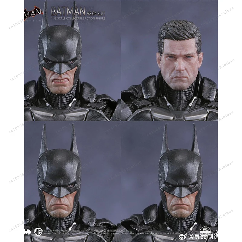 متوفر في المخزون LPZZ DC001 ستوديو 1/12 باتمان أركام نايت باتسويت V8 04 باتمان أكشن أنيمي مجموعة شخصيات نموذج اللعب #6