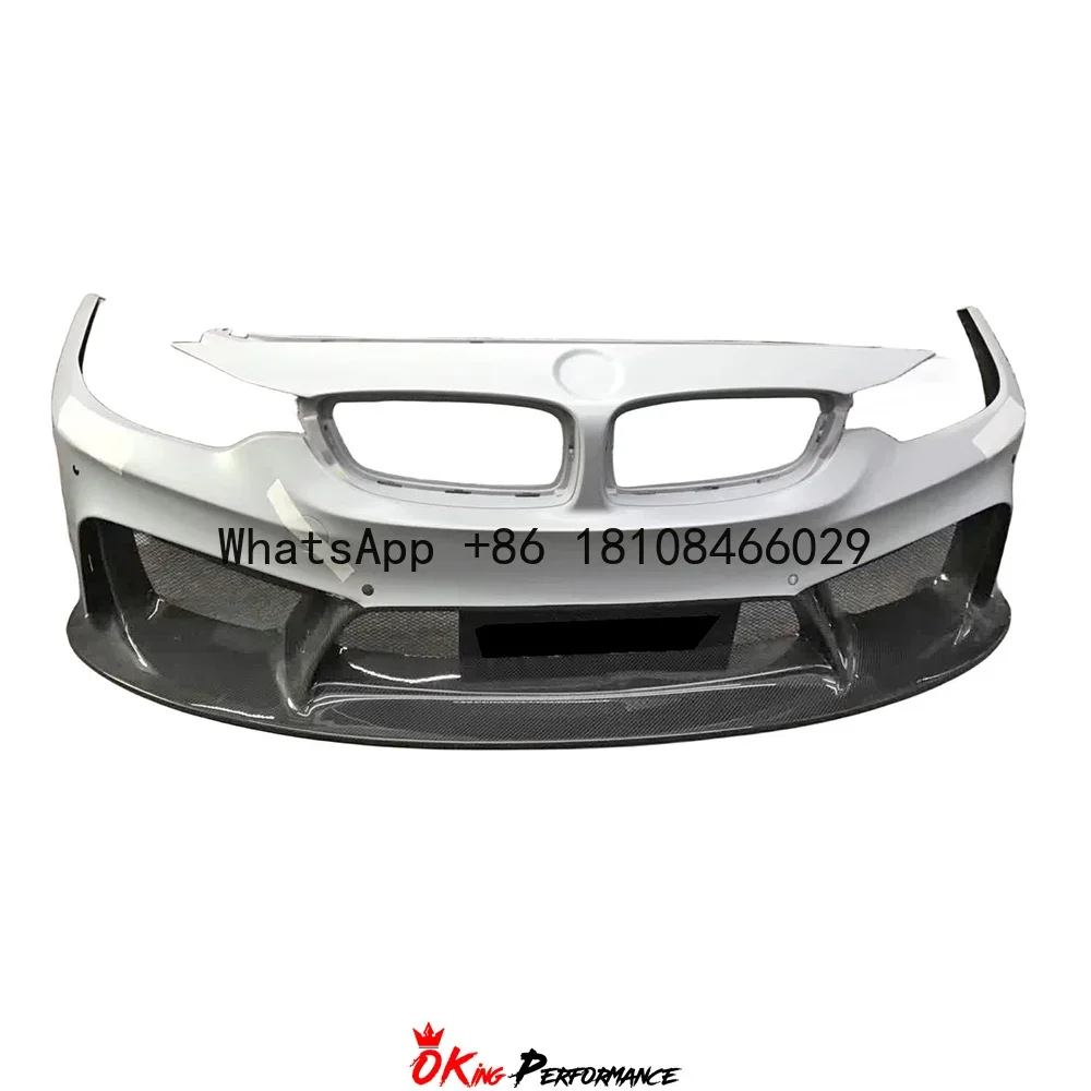 

3D Style Partial Carbon Fiber Front Bumper For BMW F80 F82 F83 M3 M4 Body Kit