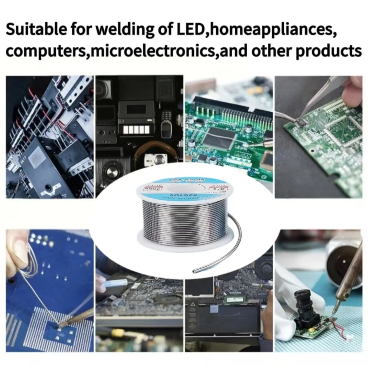 0.8mm 1.0mm  CF-10 50g Rosin Core Soldering Wire Flux Reel Tin Welding Wire High Purity Low Melting Point Electronic Repair DIY view 2