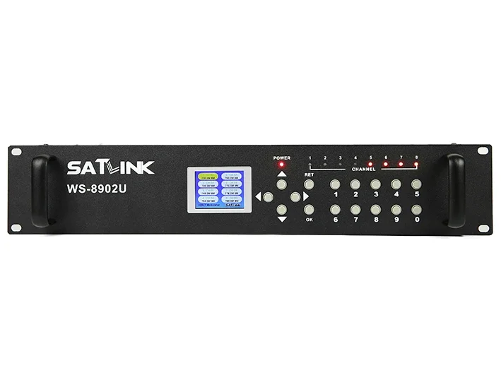 SATLINK WS-8902U Modulatore DVB-T AV/HD - SET 8 canali TOP BOX o RICEVITORE SATELLITARE 10 canali o 12 canali