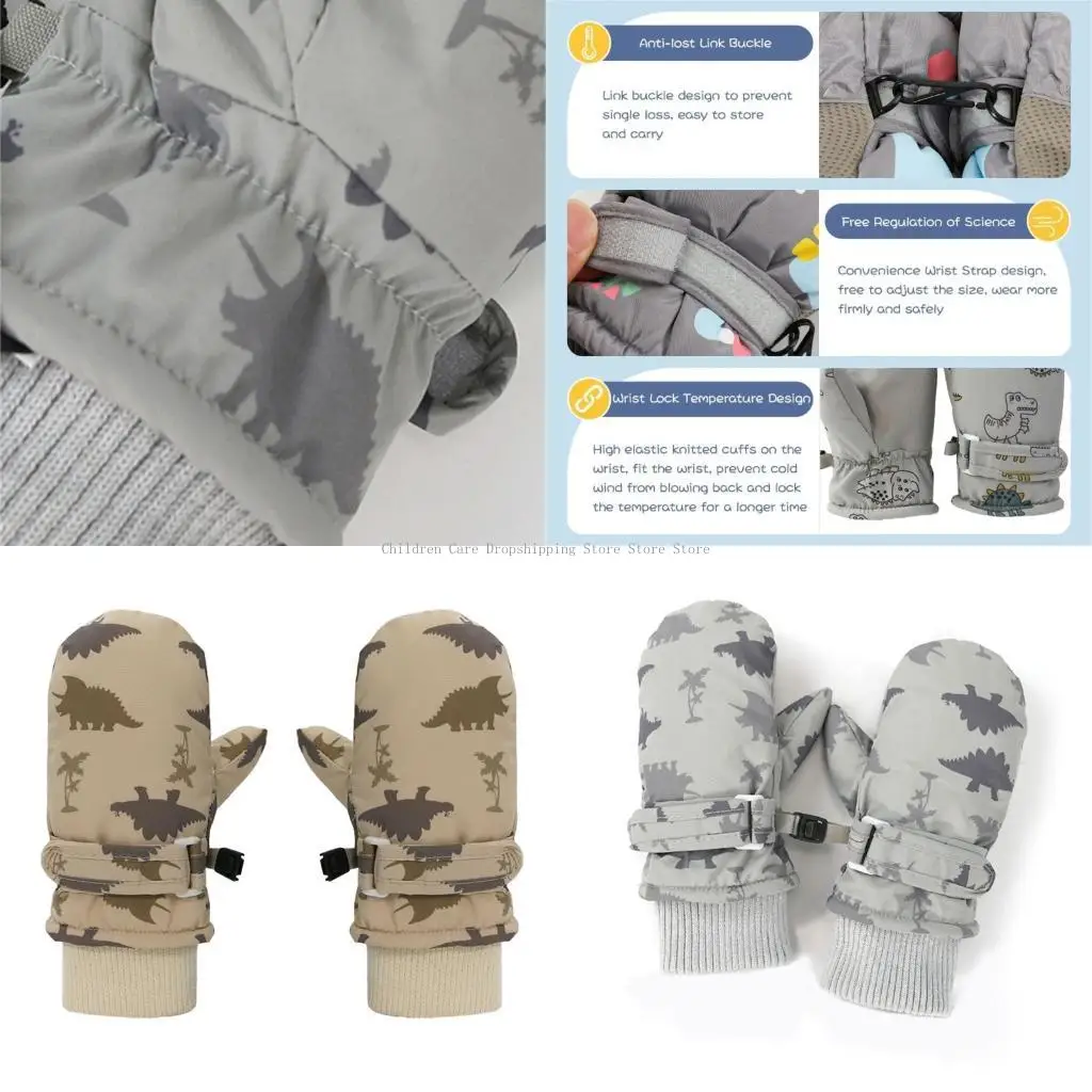

Adjustable Ski Gloves Waterproof Winter Gloves for Kids Enjoy Outdoor Activities
