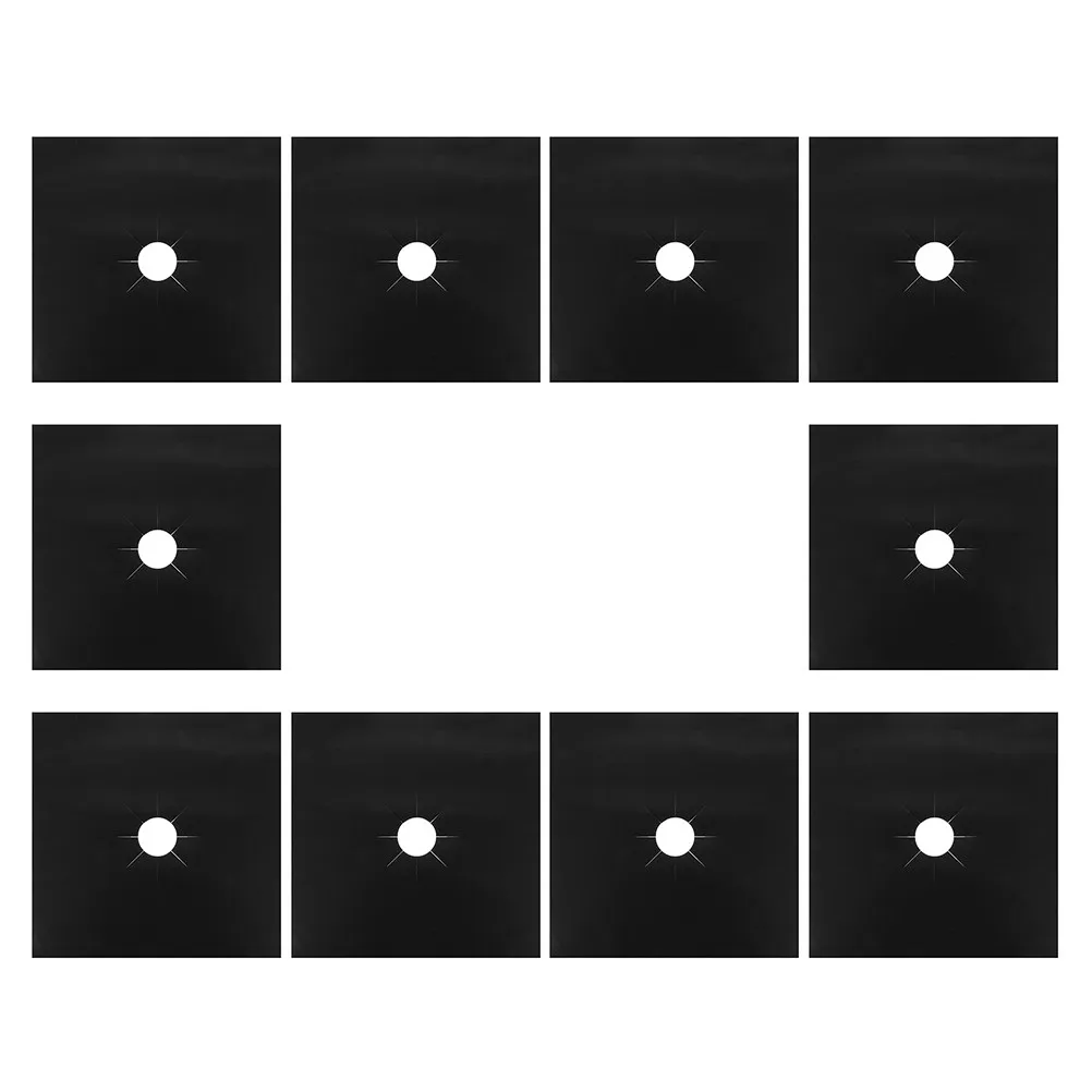 10Pcs Ptfe Stove Oil Proof Cover Reusable Heat Resistant Stove Tops Protector Clean Liner for Gas Hob Oven