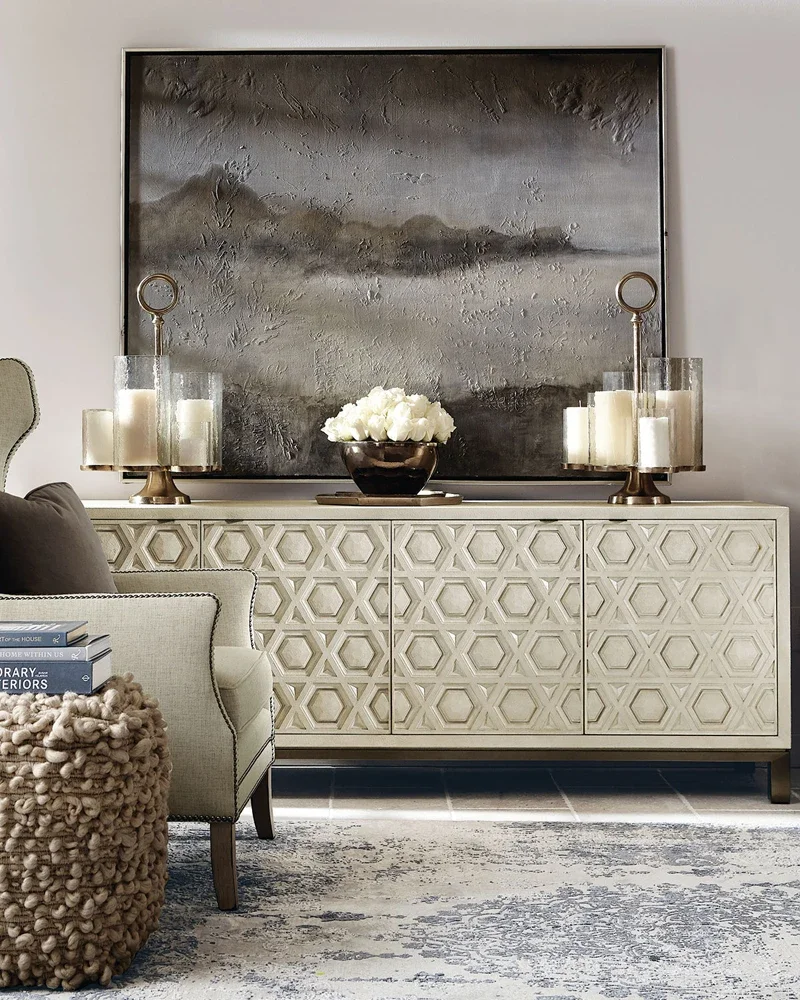 

yj21 Nordic light luxury living room solid wood TV locker simple American old foyer entrance cabinet